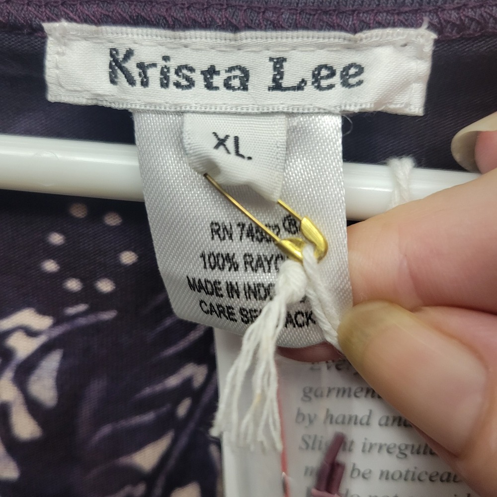 NEW Krista Lee Beaded Shift Dress Sz XL Long Sleeve Stretchy Boho Fairy Festival - Picture 5 of 9